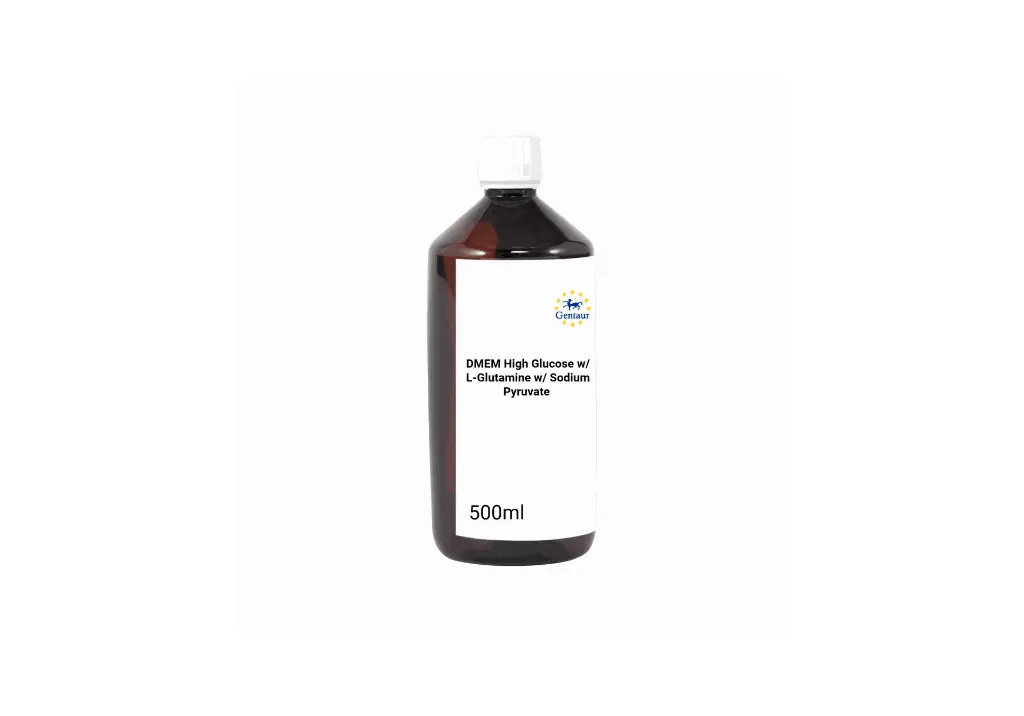  DMEM High Glucose w/ L-Glutamine w/ Sodium Pyruvate - 500ml